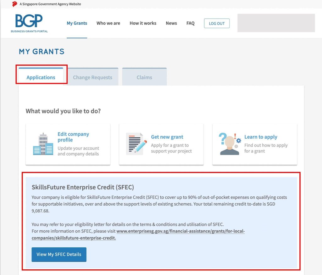 Business Grants Portal (BGP)